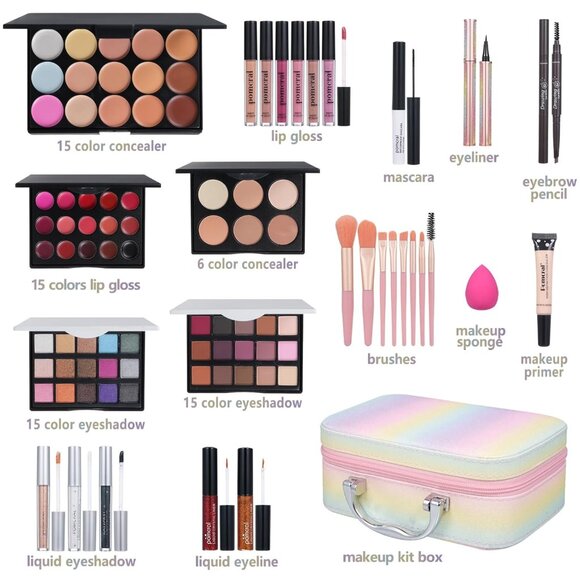 All In On Makeup Kit Makeup Set For Teens, Women, Girl and Beginners Includes Ey - Picture 2 of 7